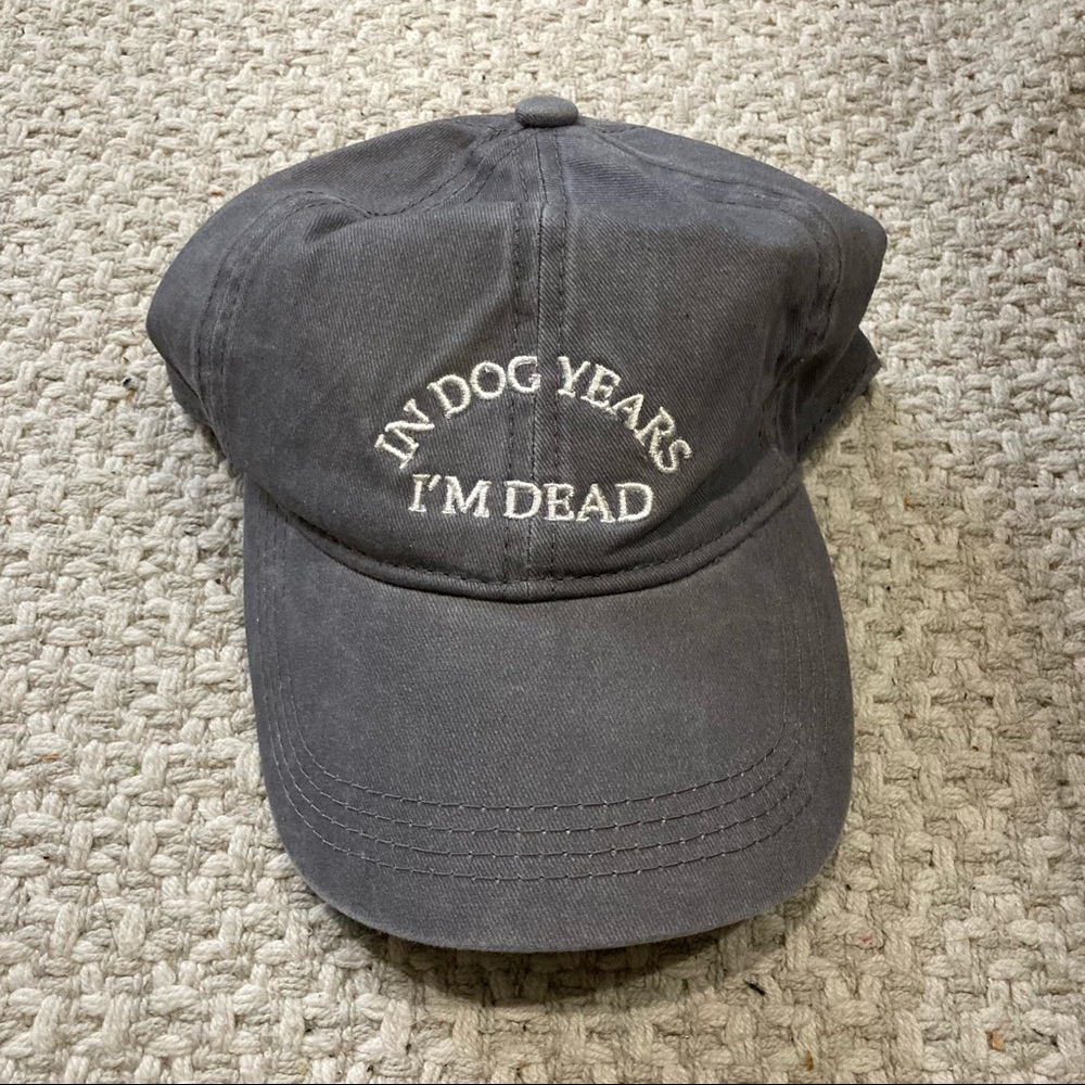 “In Dog Years I’m Dead” Baseball Hat NEW